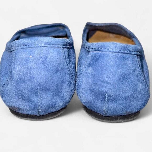 GAP Women's Navy Blue Soft Suede Flat Loafer Shoes - Picture 2 of 6